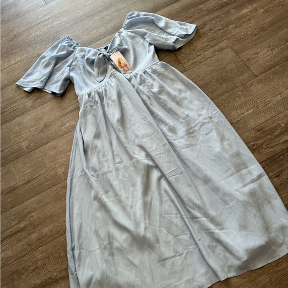 SOLD🤍FINAL Sale 🤍pretty GARDEN casual short sleeve neck ruffle flowy dress 🌷 - Picture 12 of 16